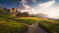 Ráno v Dolomitoch