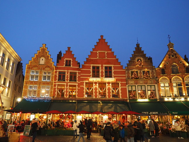 námestie Markt v meste Bruggy