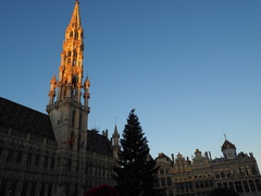 na námestí Grand Place v Bruseli