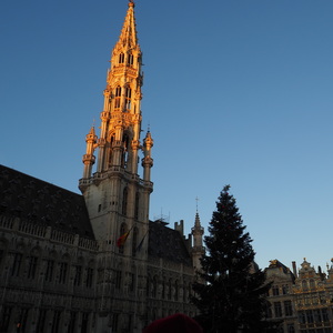 na námestí Grand Place v Bruseli