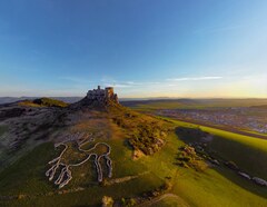 Spišský hrad západ slnka