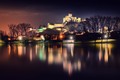 Trenčiansky hrad v noci
