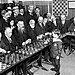 Samuel Reshevsky, age 8, defeating several chess masters at once in France, 1920.JPG