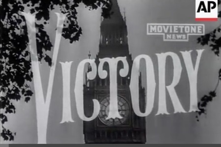V E Day in London 1945