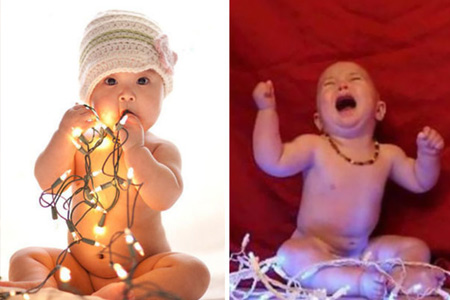 Vianočné fotografovanie detí, očakávanie  vs. realita