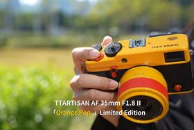 TTARTISAN AF 35mm F1.8 II “Orange Pop” Limited Edition