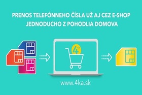 4ka uľahčuje prenos čísla: oddnes už aj cez internet